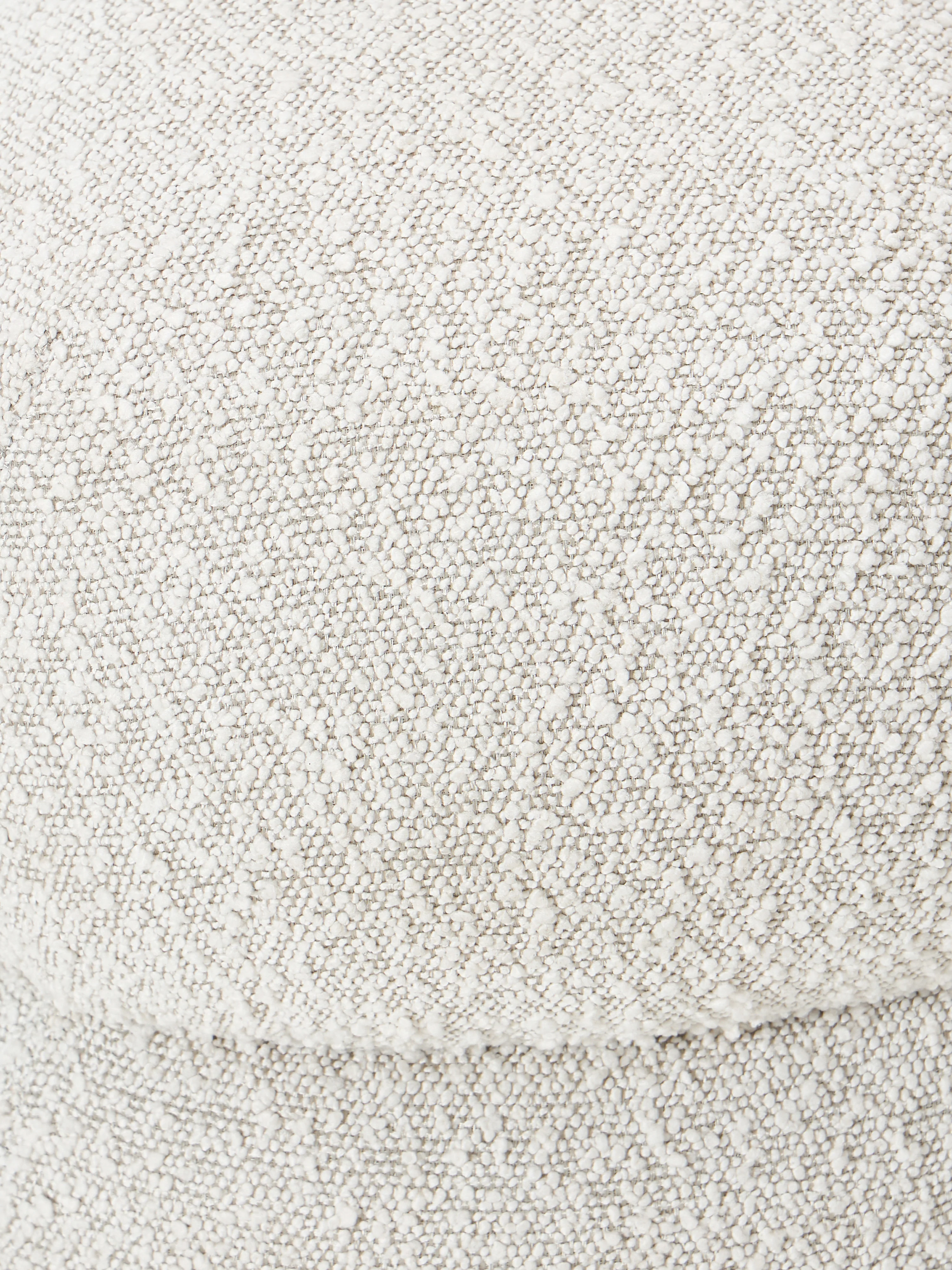 Bouclé beklede poef Ellie