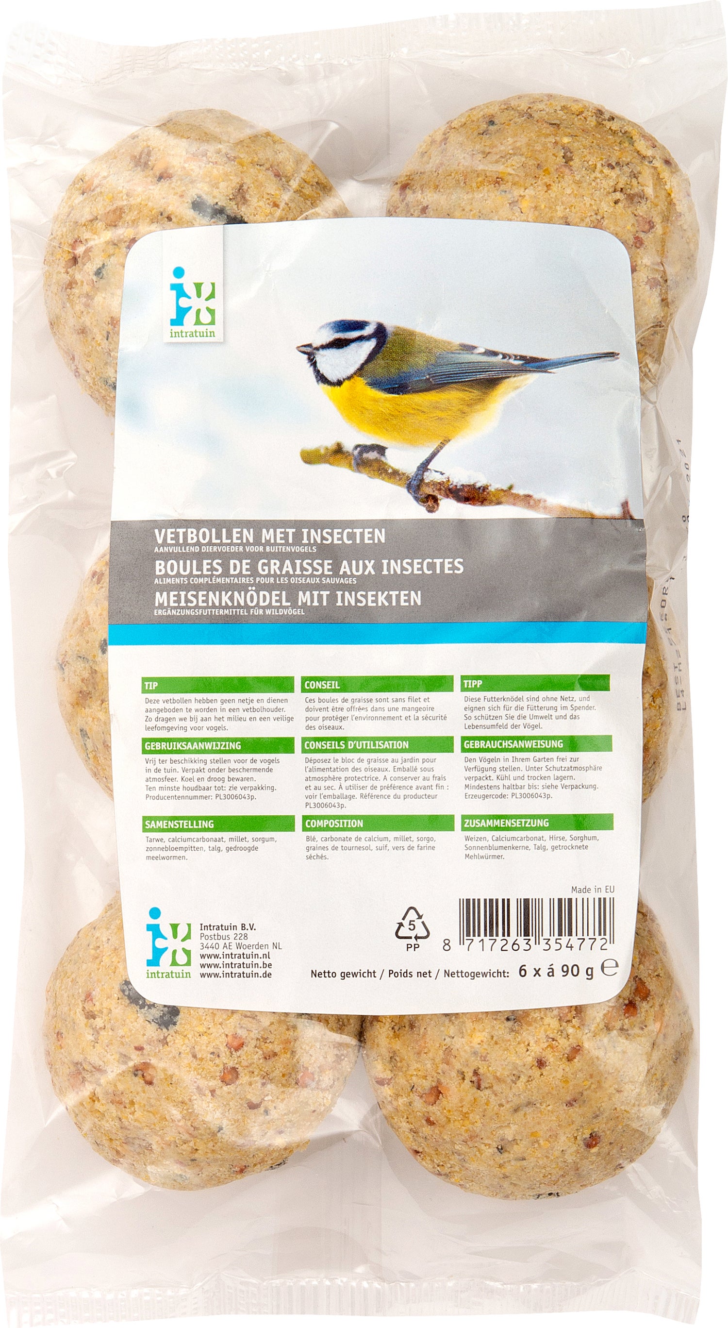 Intratuin vetbollen met insecten 6 stuks