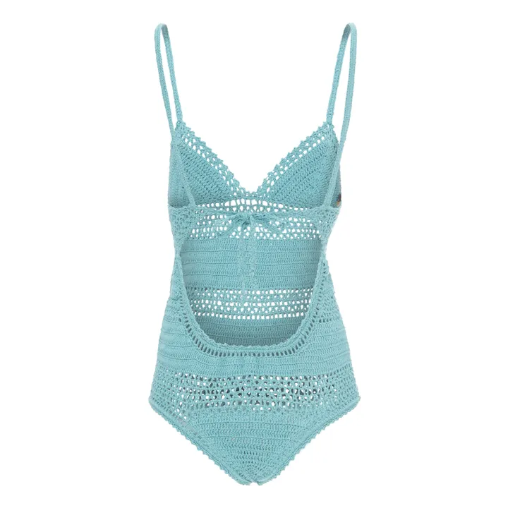She Made Me Maillot 1 Pièce Essential Crochet | Vert d'eau