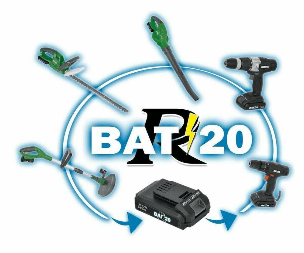 Souffleur R-BAT20 à batterie, 1 batterie 20v 2amp avec chargeur