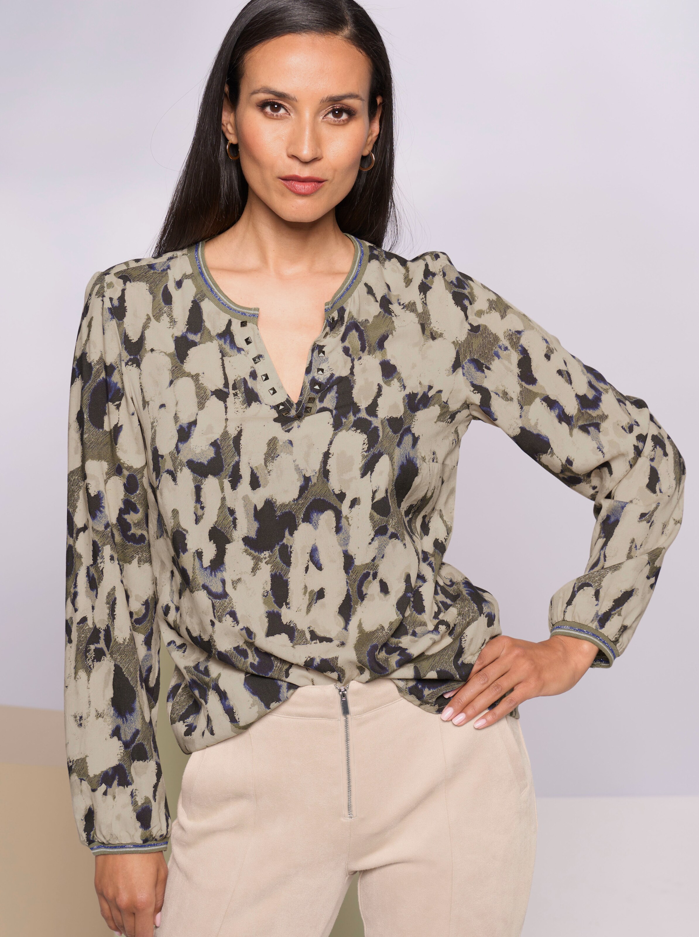 Druckbluse