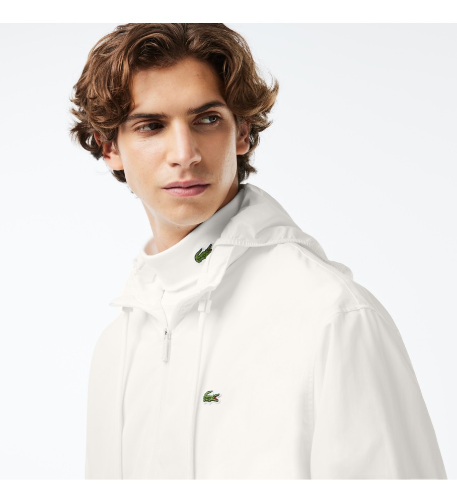 Jaqueta esportiva branca Lacoste