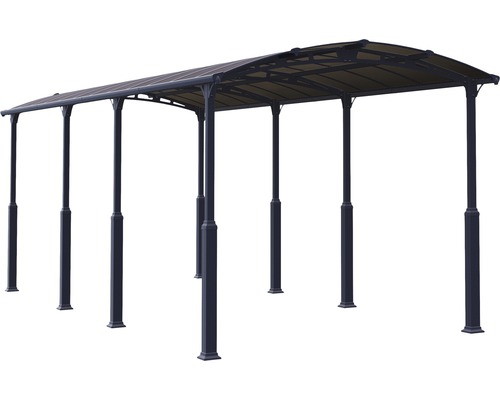 Palram dubbele carport – Canopia Alpine 8500 359 x 863 cm antraciet
