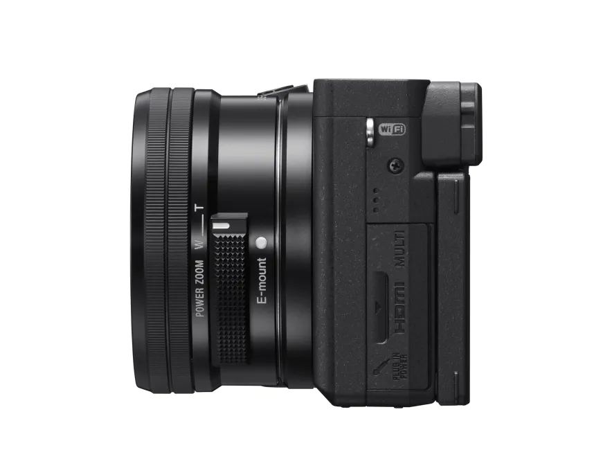 Sony a6400 ILCE-6400L - Digitalkamera - spejlløst - 24.2 MP - APS-C - 4K / 30 fps - 3x optisk zoom 16-50 mm objektiv - Wi-Fi, NFC, Bluetooth - sort