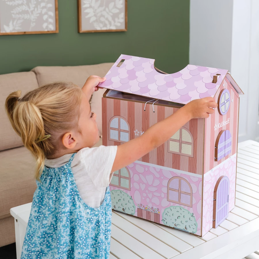 KidKraft® Cottage- Puppenhaus zum Spielen und Verstauen