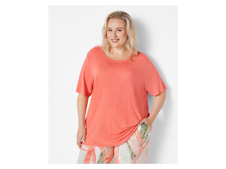 Linnen dames T-shirt - Plus size