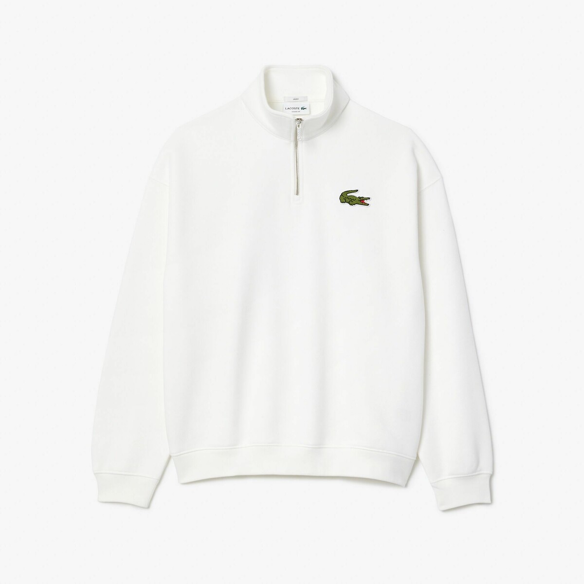 LACOSTE<br>Suéter com zíper, modelagem ampla