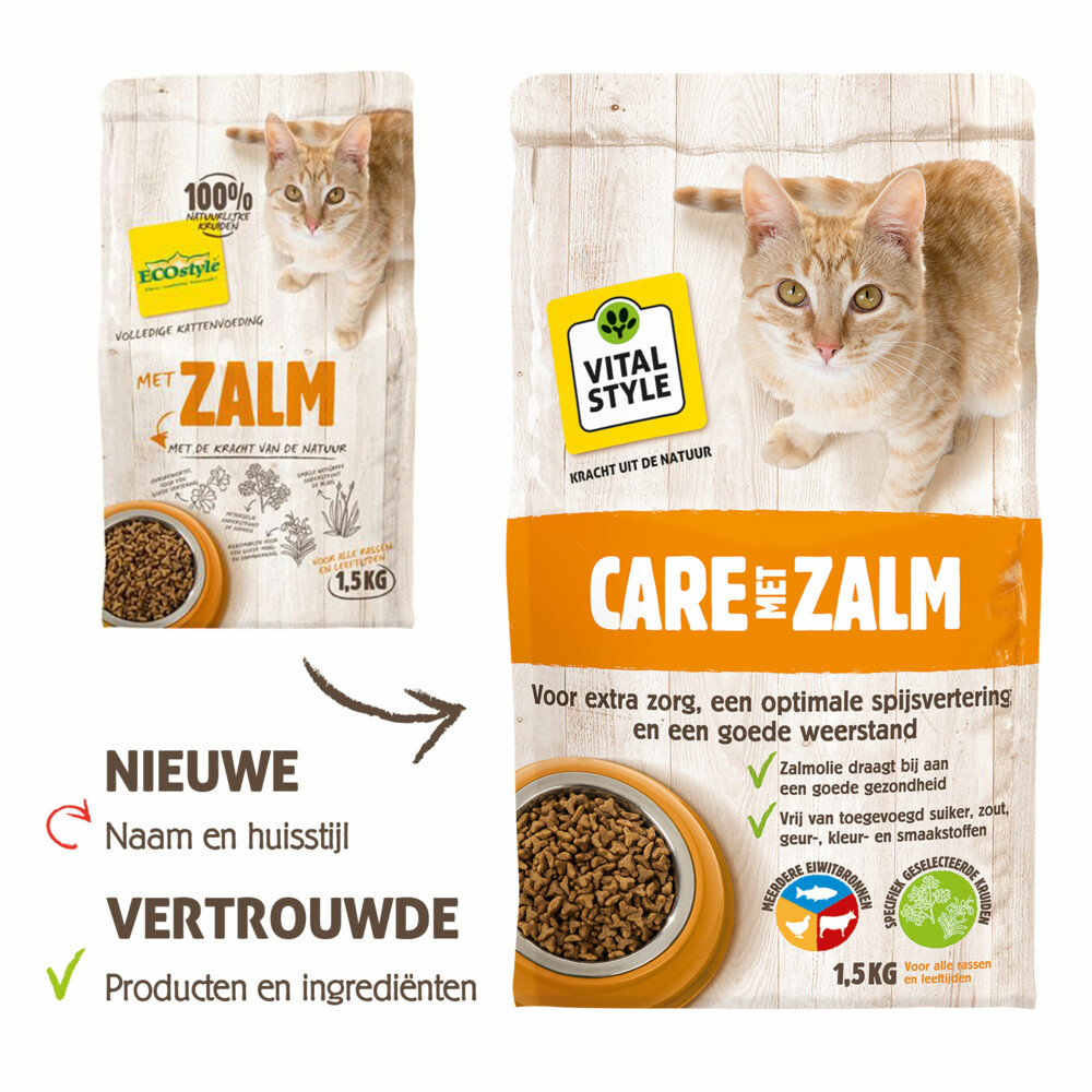 VITALstyle Kattenvoer Care Zalm 1,5 kg