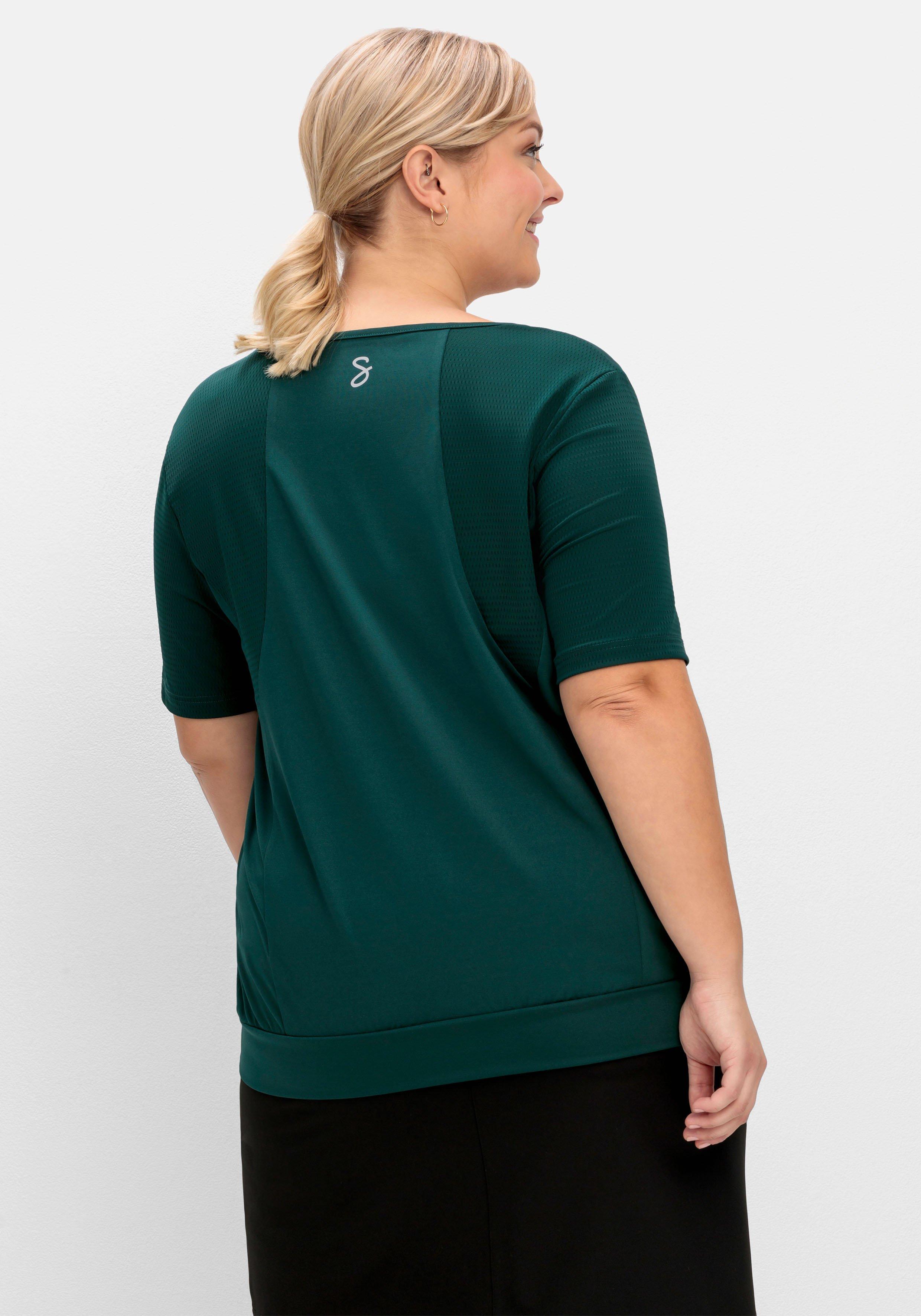 Funktionsshirt mit elastischem Saumbündchen
