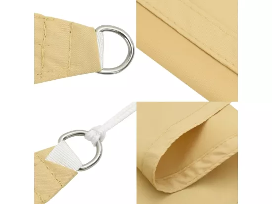 Voile d'ombrage sable 2x2 m 100 % polyester oxford
