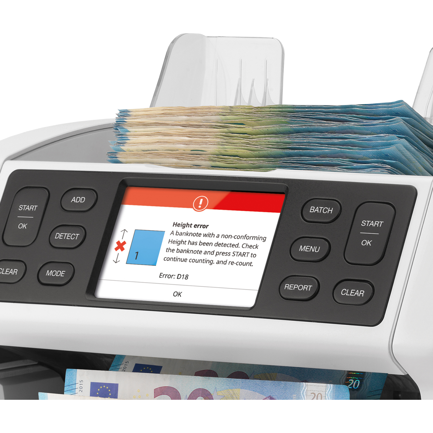 Safescan® Biljettelmachine, type: 2865-S, Metaal, grijs