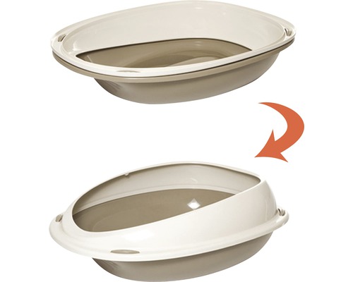 Kattenhoekbak Shuttle 57 x 40 x 19 cm, willekeurige kleurselectie