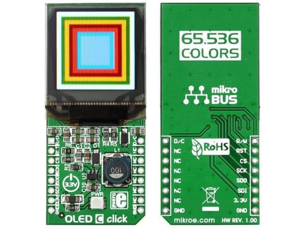 MikroElektronika OLED C click mikroBUS™ Display-modul 2.8 cm (1.1 tommer)