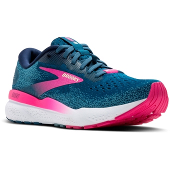 Brooks Ghost 16 GTX Laufschuhe Moroccan Blue / Pink / Yellow Damen