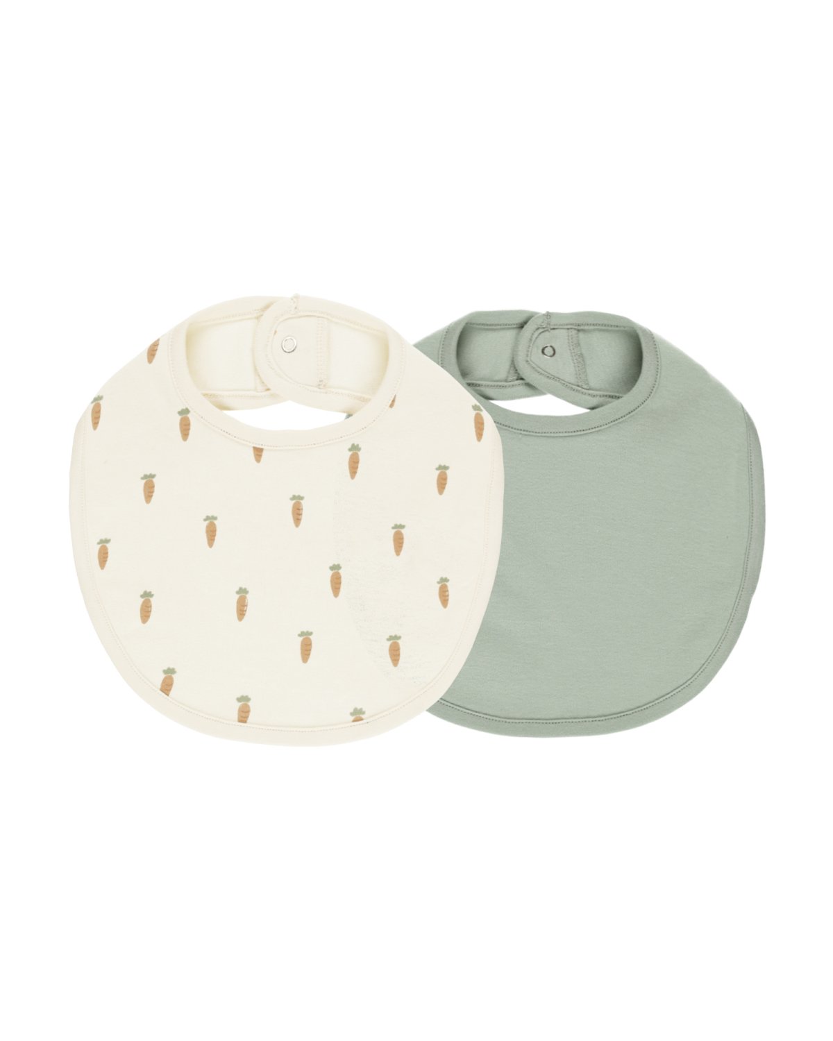 Siklesmekke 2pk – 100% Øk. Bomull | Jersey Snap Bib