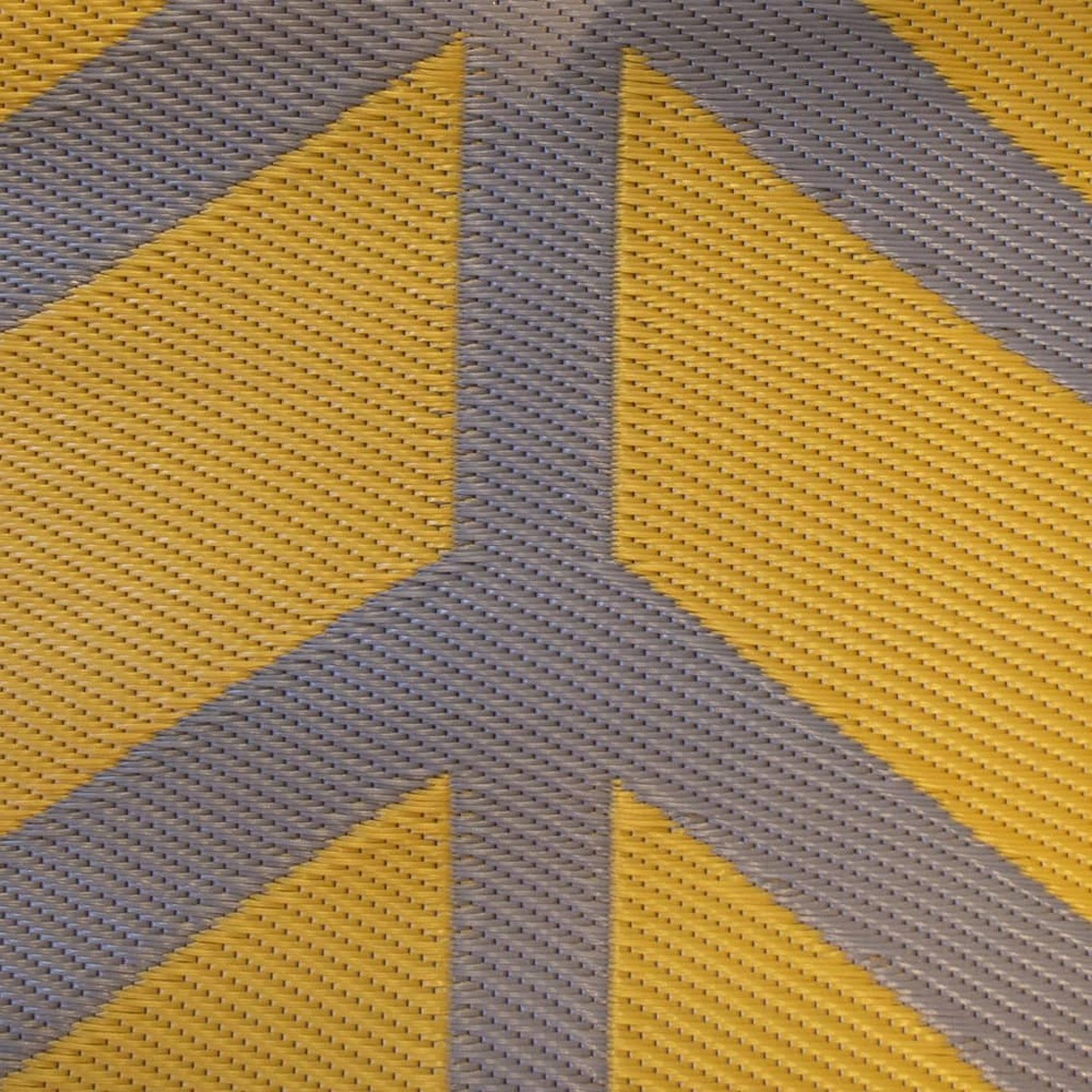 Tapis d'extérieur chill mat flaxton 2,7x3,5 m xl jaune ocre