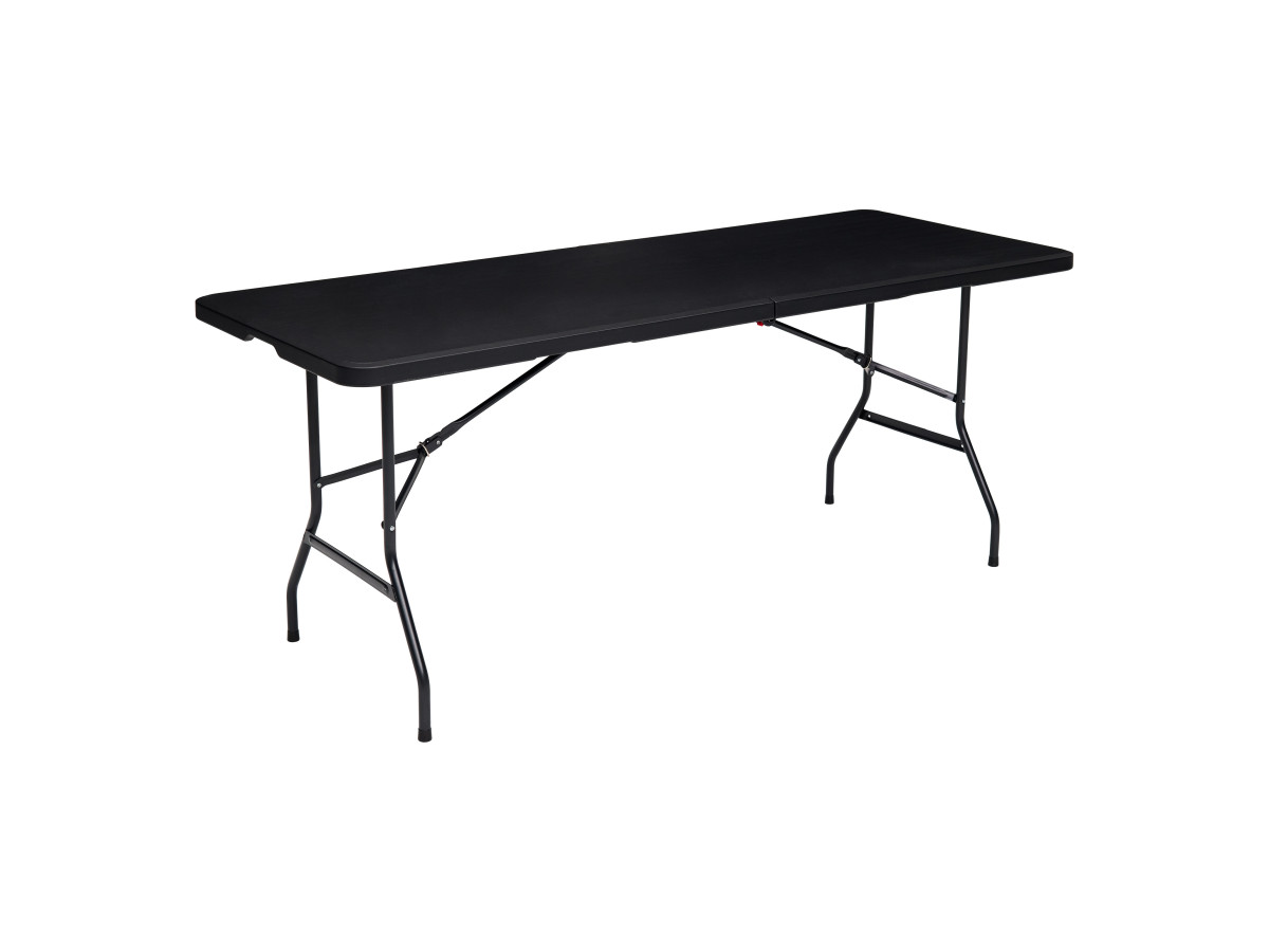 Brixy 180 x 70 x 74 cm inklapbare campingtafel - Black