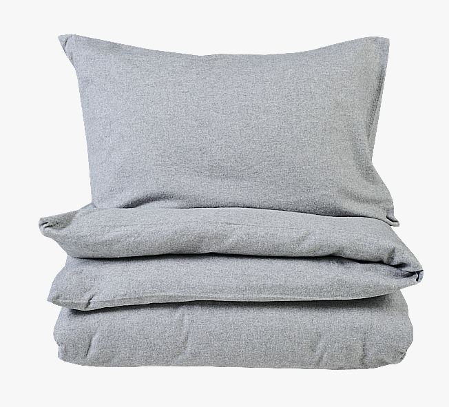 Garnfarget flanell sengesett rosa - 200x220 cm