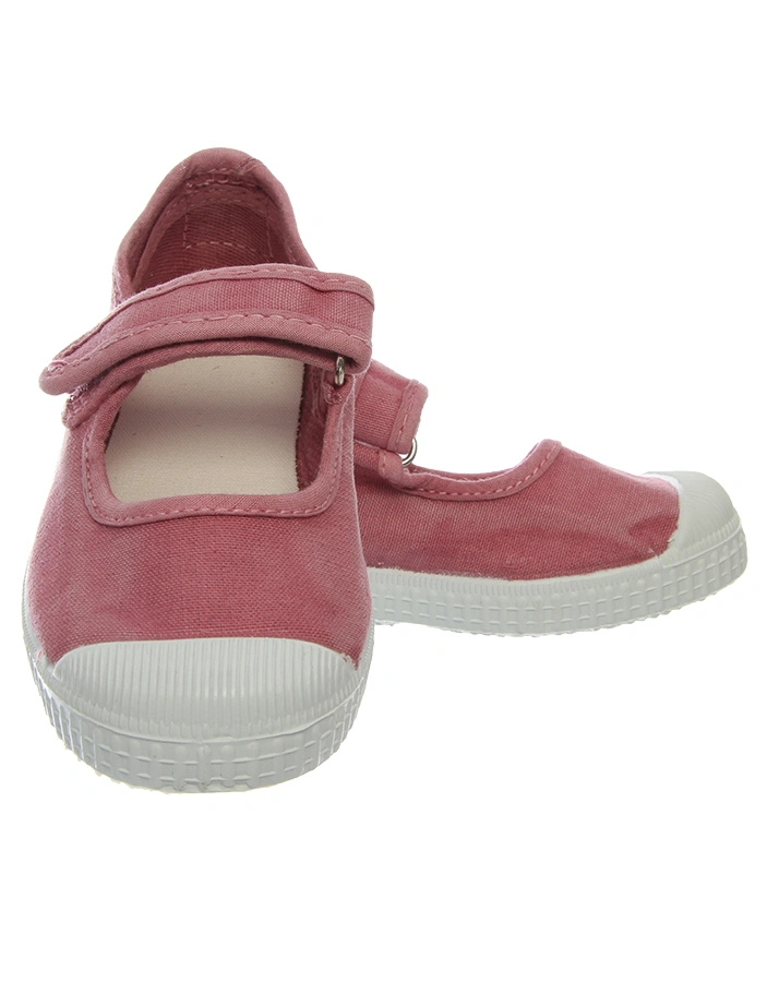 Ballerinas MERCEDES PUNT TINTADO mit Klett in washed mauve