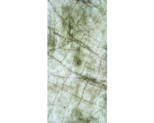 Echte steenmarmer SlateLite, flinterdun 1,5 mm, Regenwoudgroen, 61x122 cm