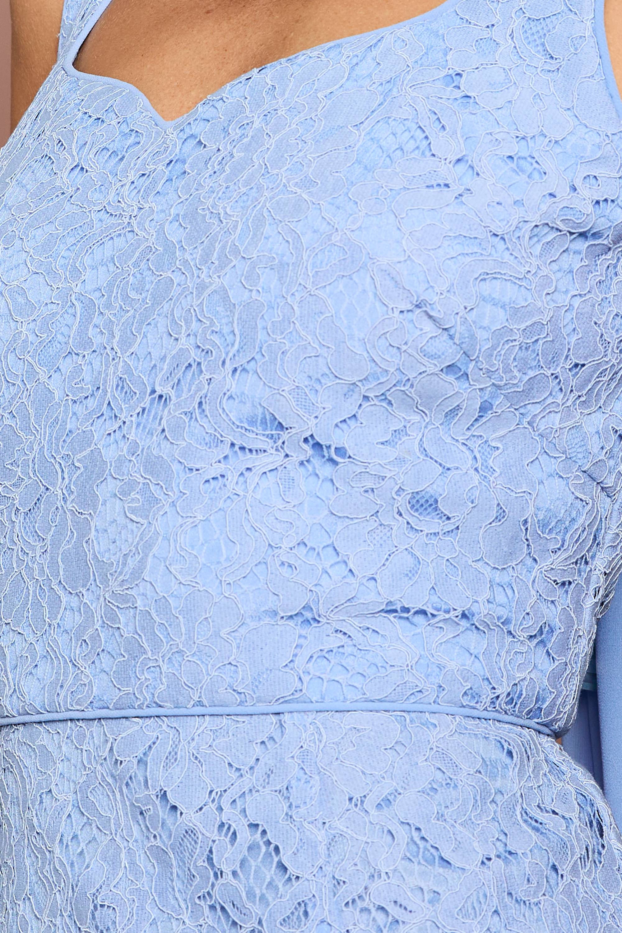 Coast Robe Maxi En Dentelle Lisa Tan Avec Détail Foulard Et Godets