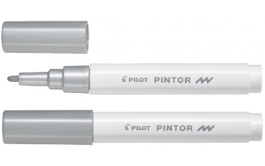 Permanent-Marker Pintor Fein Metallic SilberMarker zum Schreiben, Markieren und Zeichnen