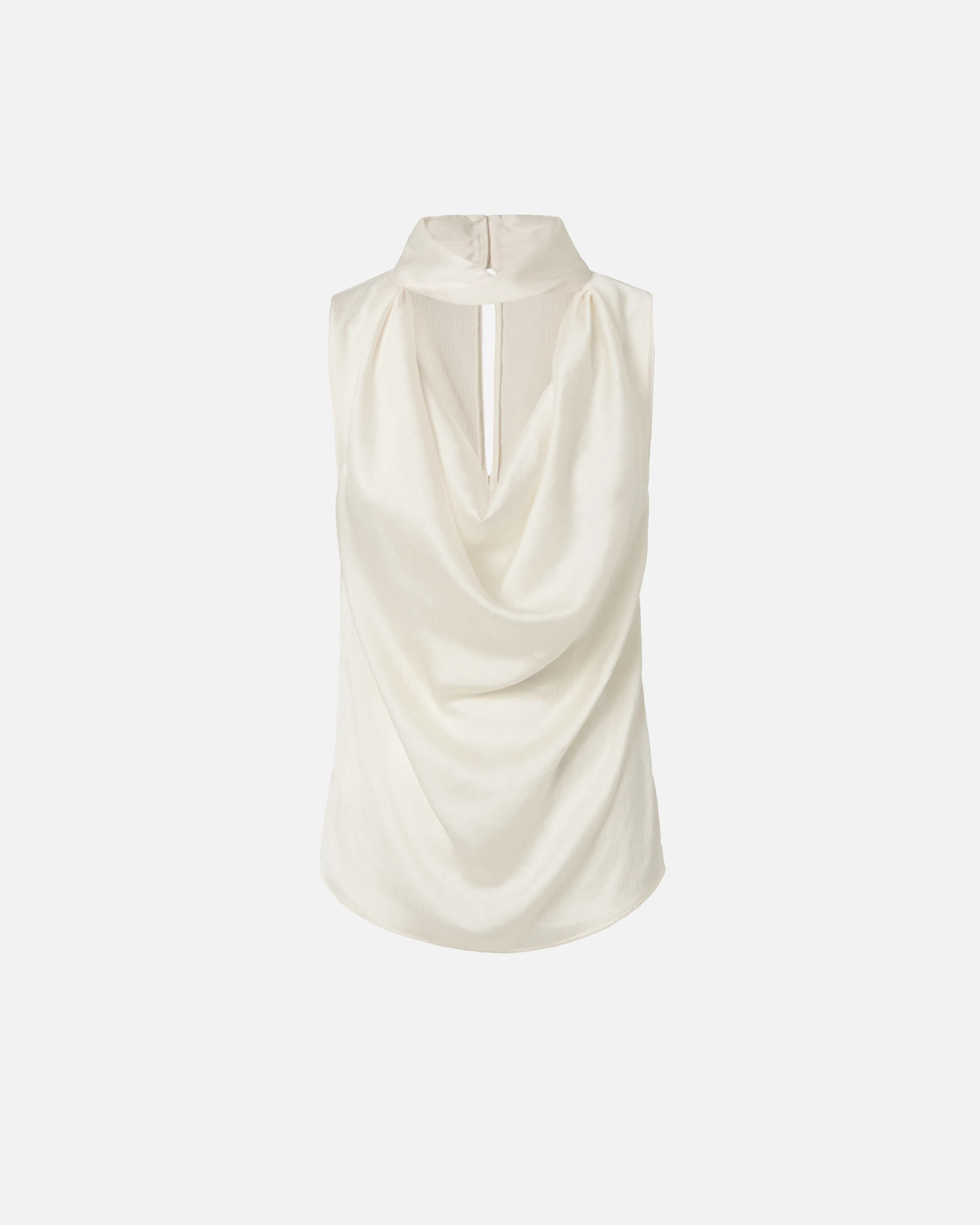 Top drapé ondulé | Blanc