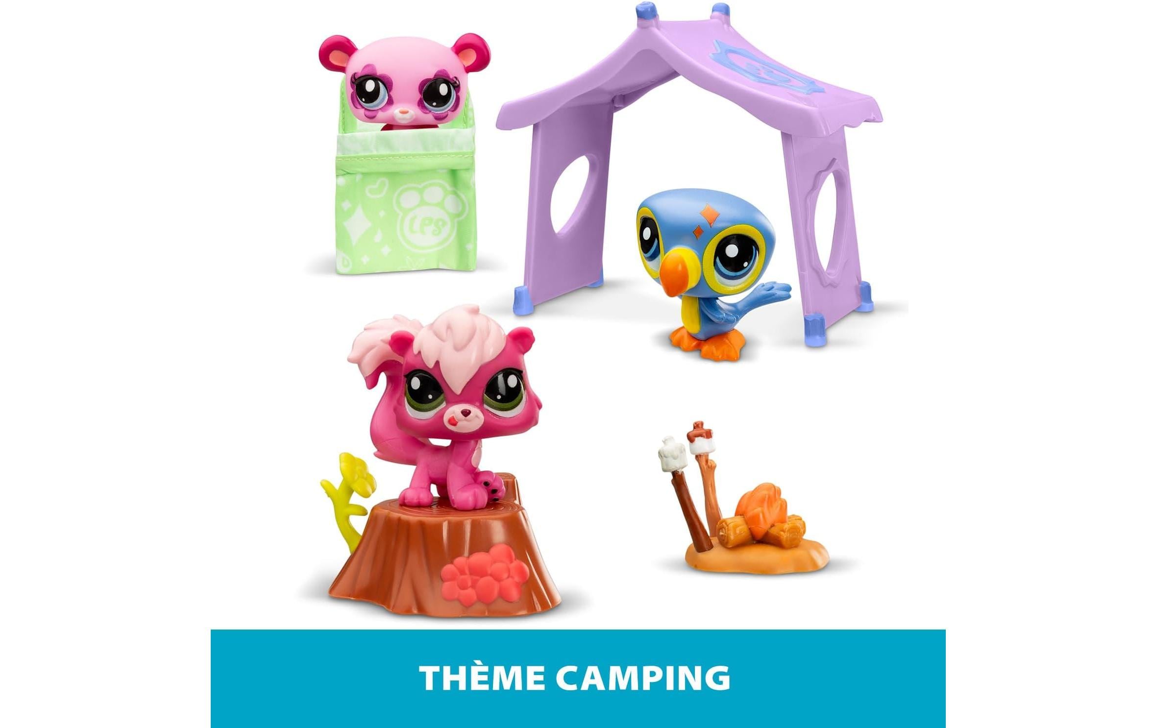 Littlest Pet Shop Set 3 Pets CampingÜberraschungstier mit Accessoire