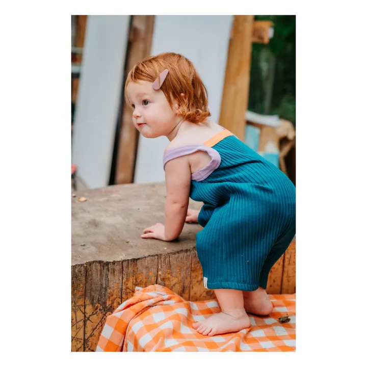 Bonnie & The Gang Combishort Kit Coton Bio | Bleu Vert