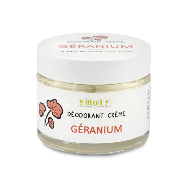 Le Moly Déodorant Crème Géranium Rosat 50g