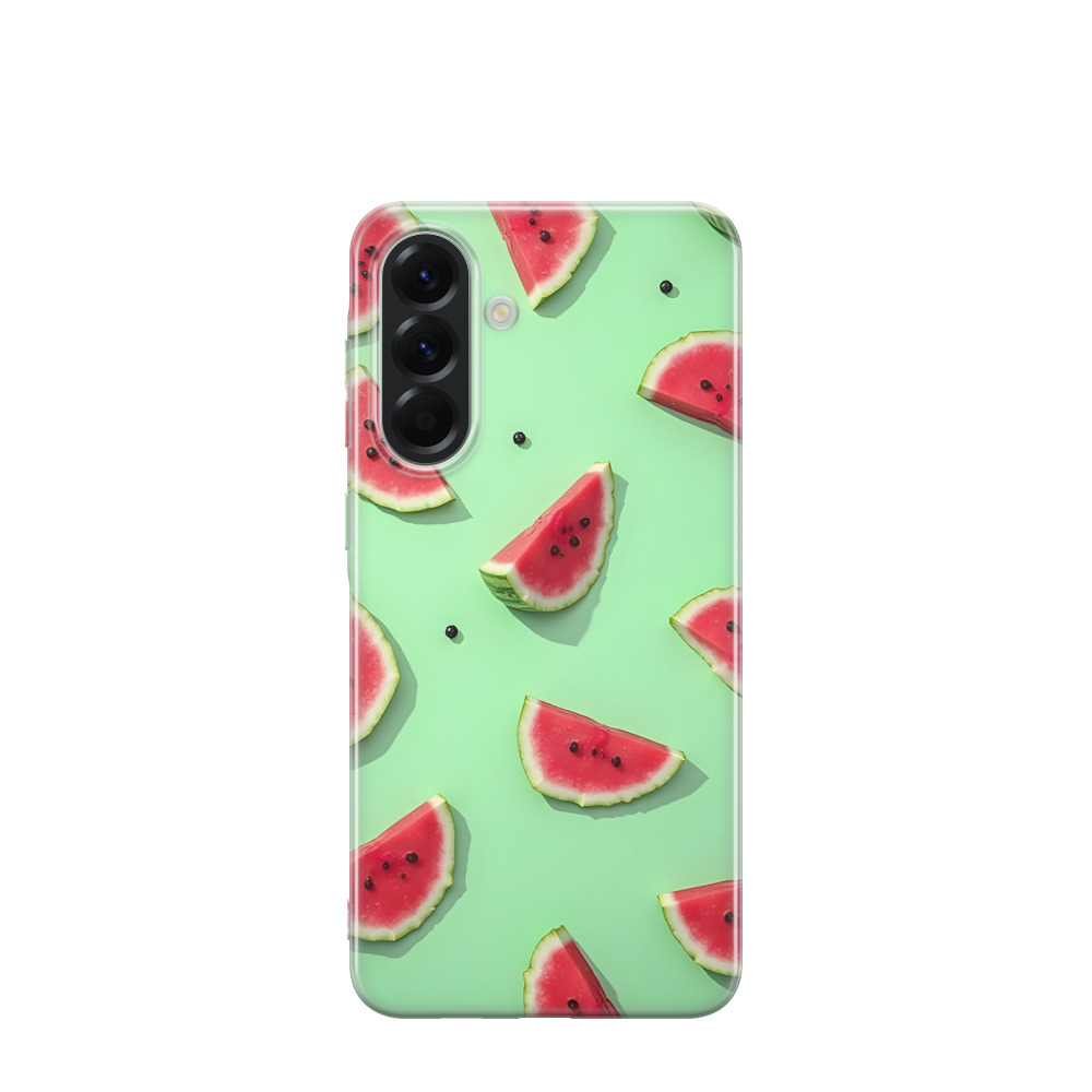 Samsung Galaxy A56 Gummi Hülle Sommer Melone - Grün