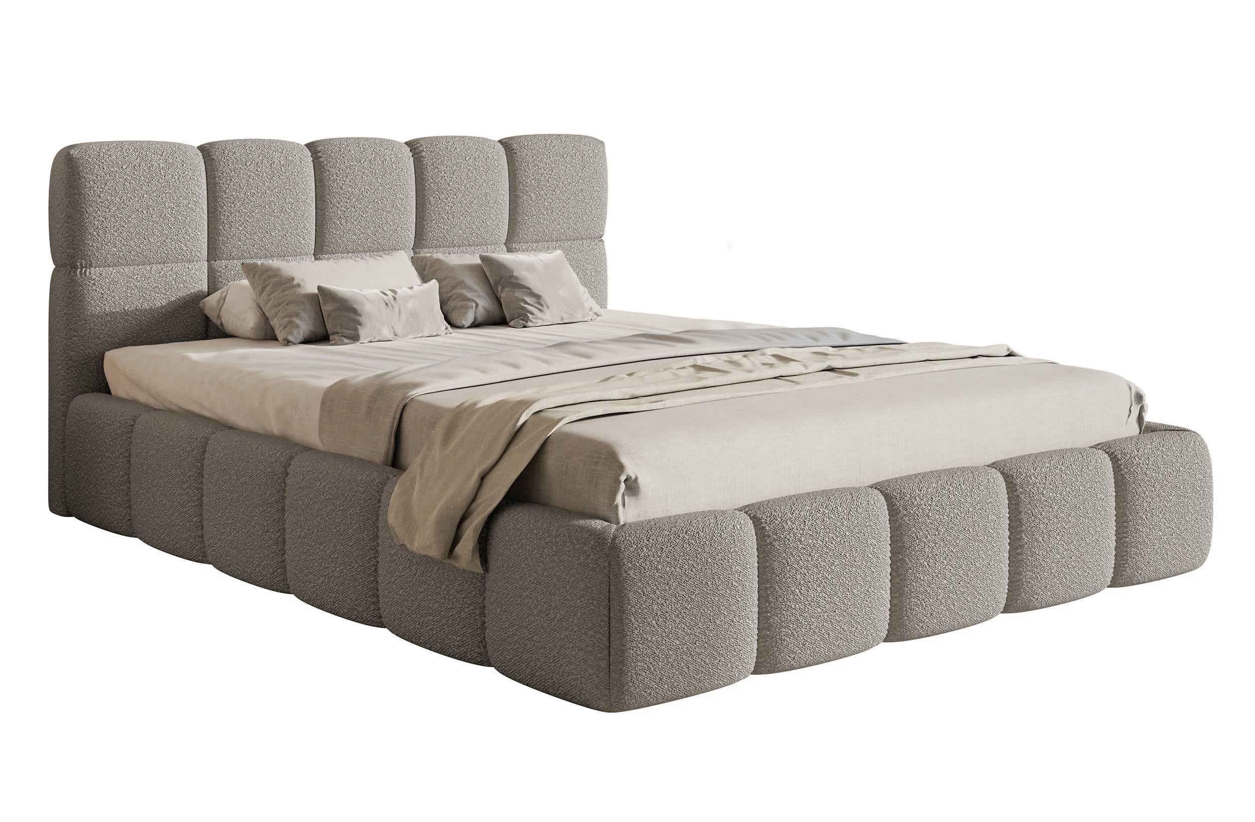 NADUVI Collection Chloe Bedframe 180 x 200 cm - Bouclé - Grijs
