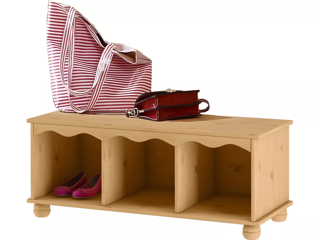 Banc en pin Marron