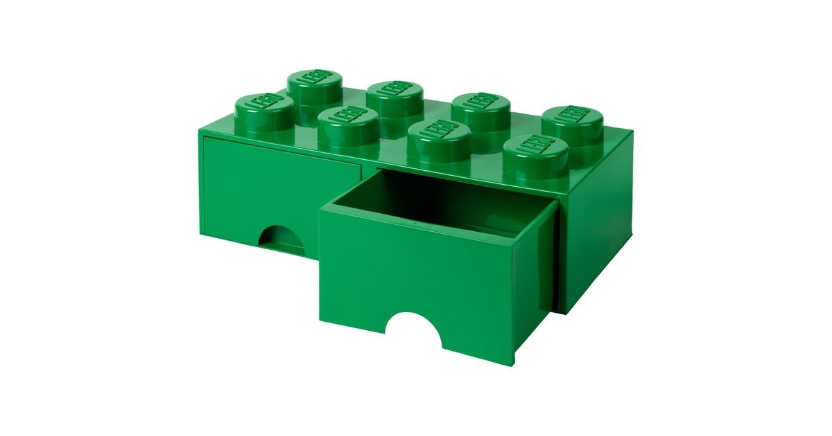 Room CopenhagenLEGO Brick Drawer 8 Groen opbergdoos  (Groen)