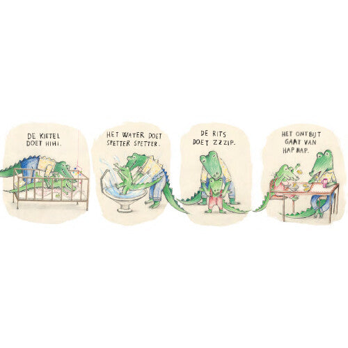 Uitgeverij gottmer wat zegt de kleine krokodil op de crèche?