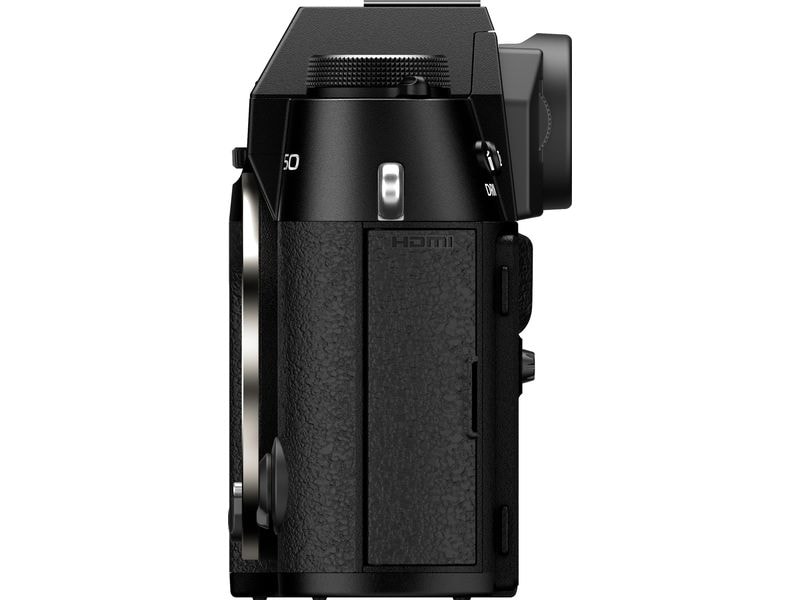 Fujifilm Fotokamera X-T50 Body Black Kompakte Systemkamera mit 40.2-Megapixel-Sensor, 6.2K-Video und Filmsimulations-Einstellrad