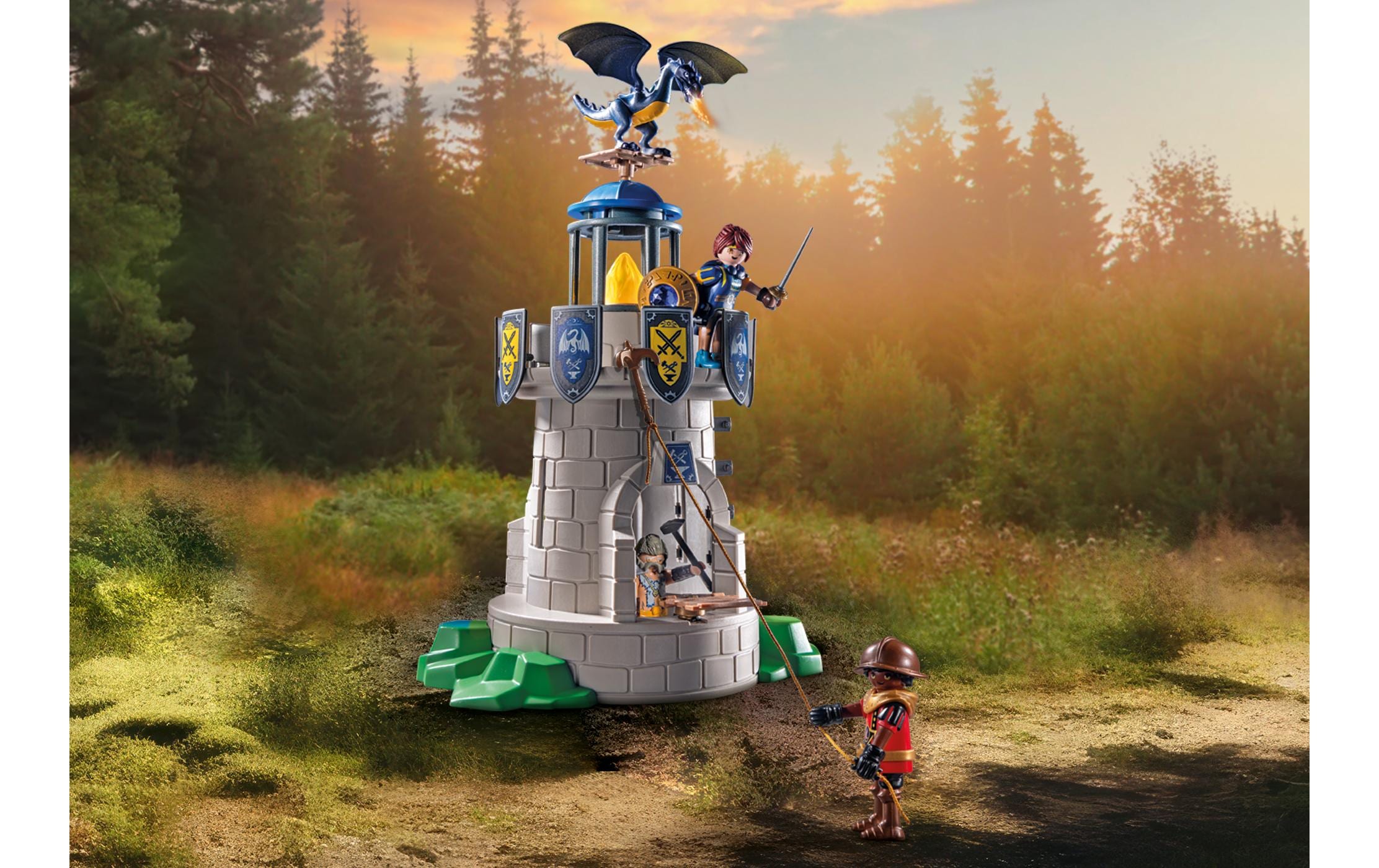 Novelmore Ritterturm mit Schmied und Drache 71483Ritter-Spielset