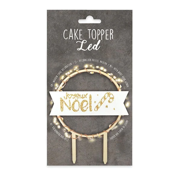 Décoration LED et bois Joyeux Noël Scrapcooking