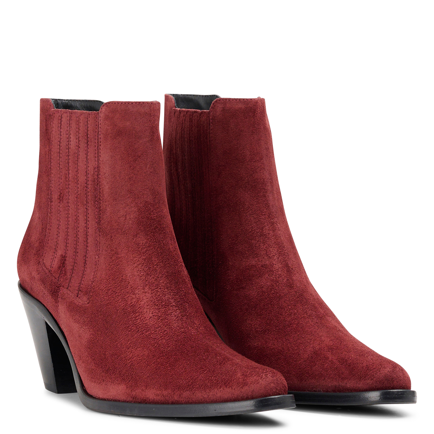 JANE 70 - Bottines Chelsea en cuir | Rouge