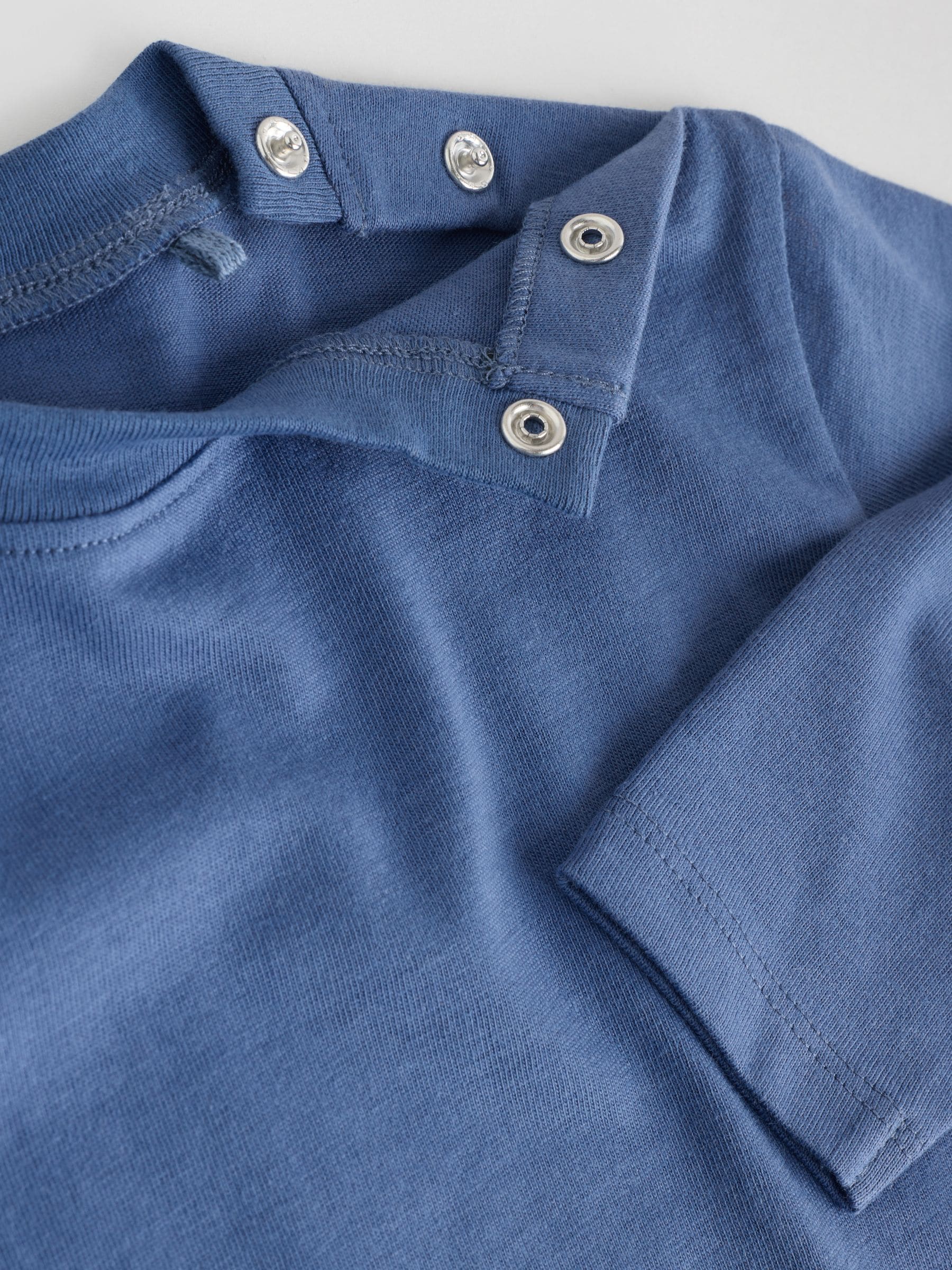 Blauw - Baby T-shirts met lange mouwen 4 stuks (0mnd-2jr)