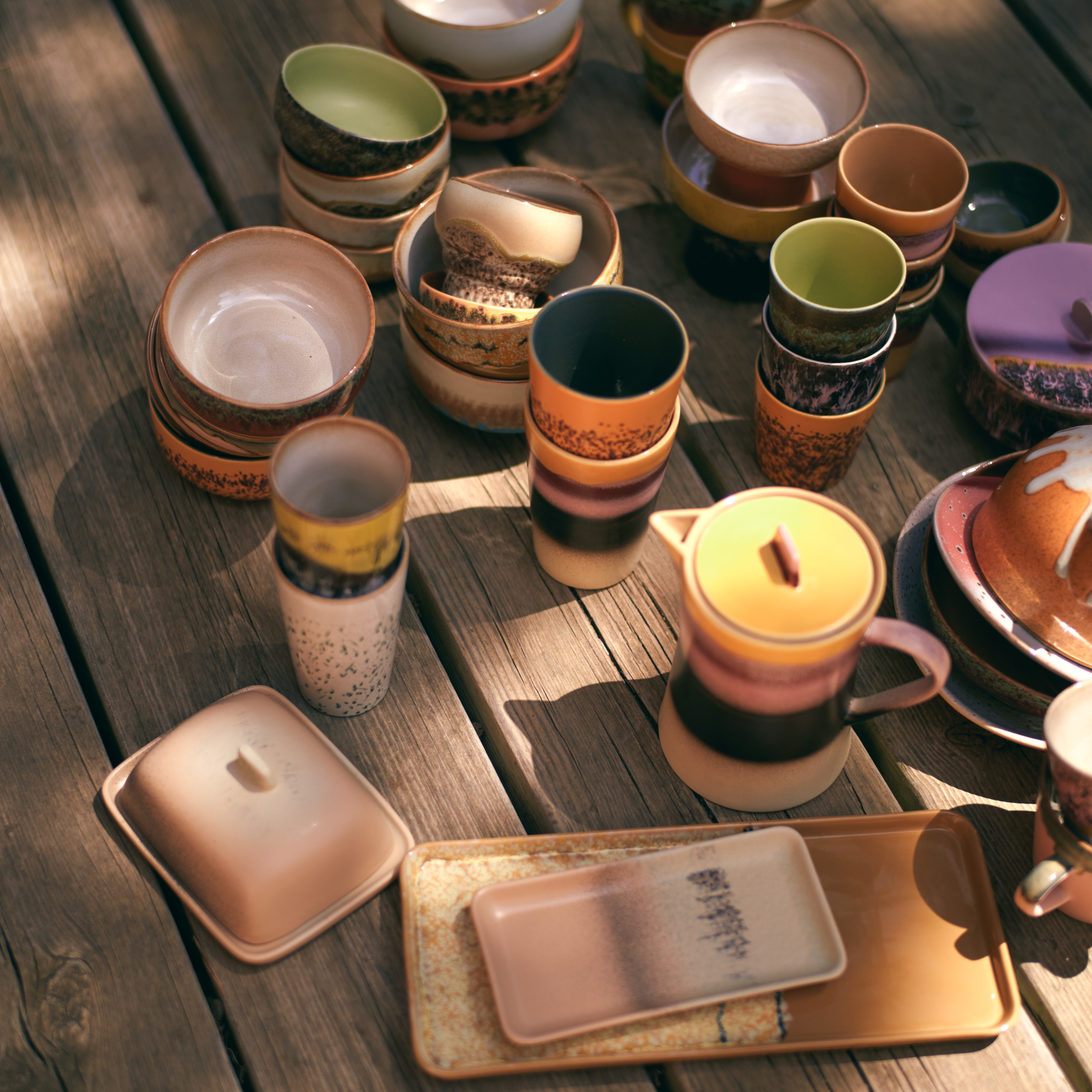 Servies 70's Ceramics botervloot breeze