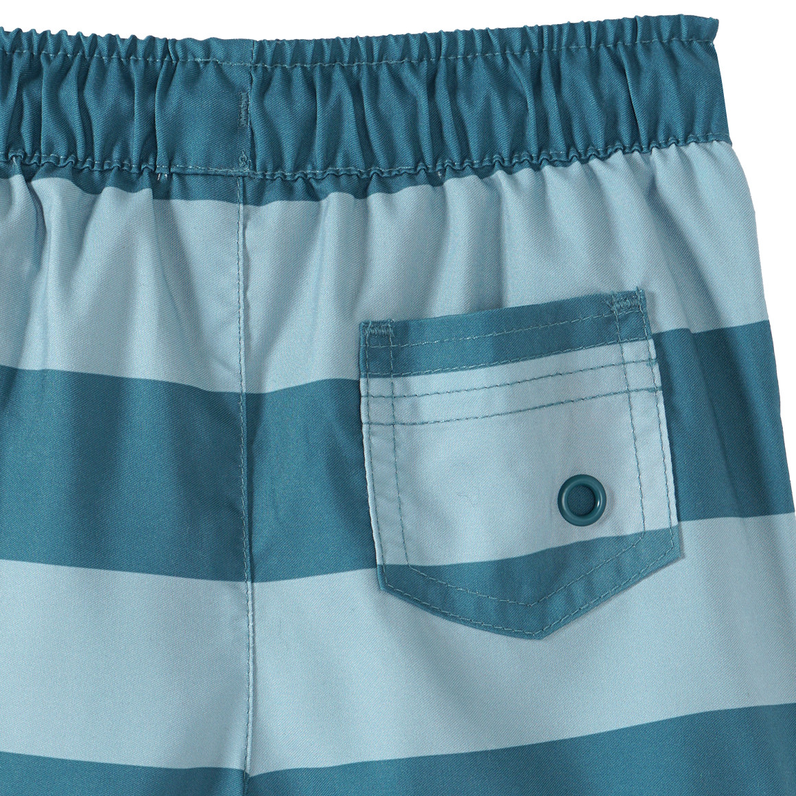 Famy Jungen Badeshorts mit Streifen dunkeltürkis / helltürkis