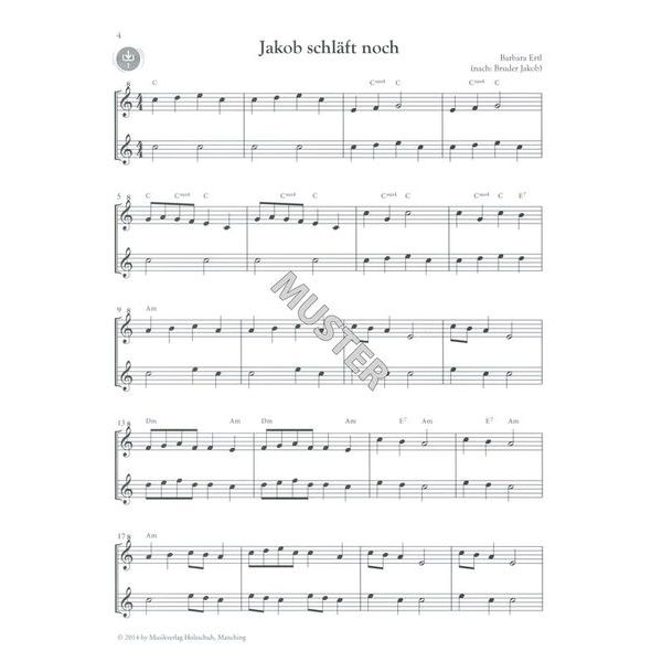 Holzschuh Verlag Flötentöne Nette Duette +CD