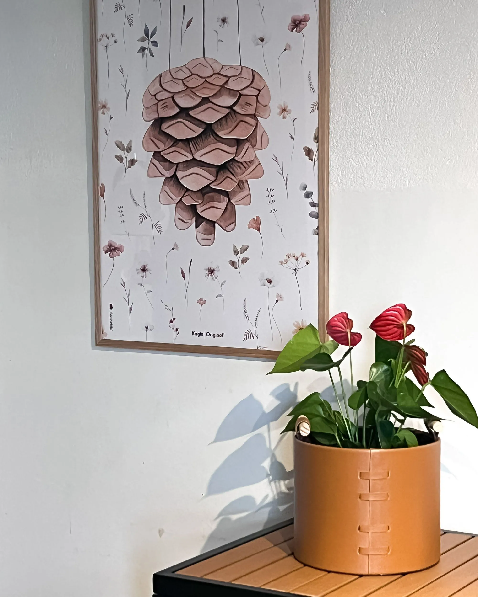 Set van 3 manden ARAM Kunstleer Bruin