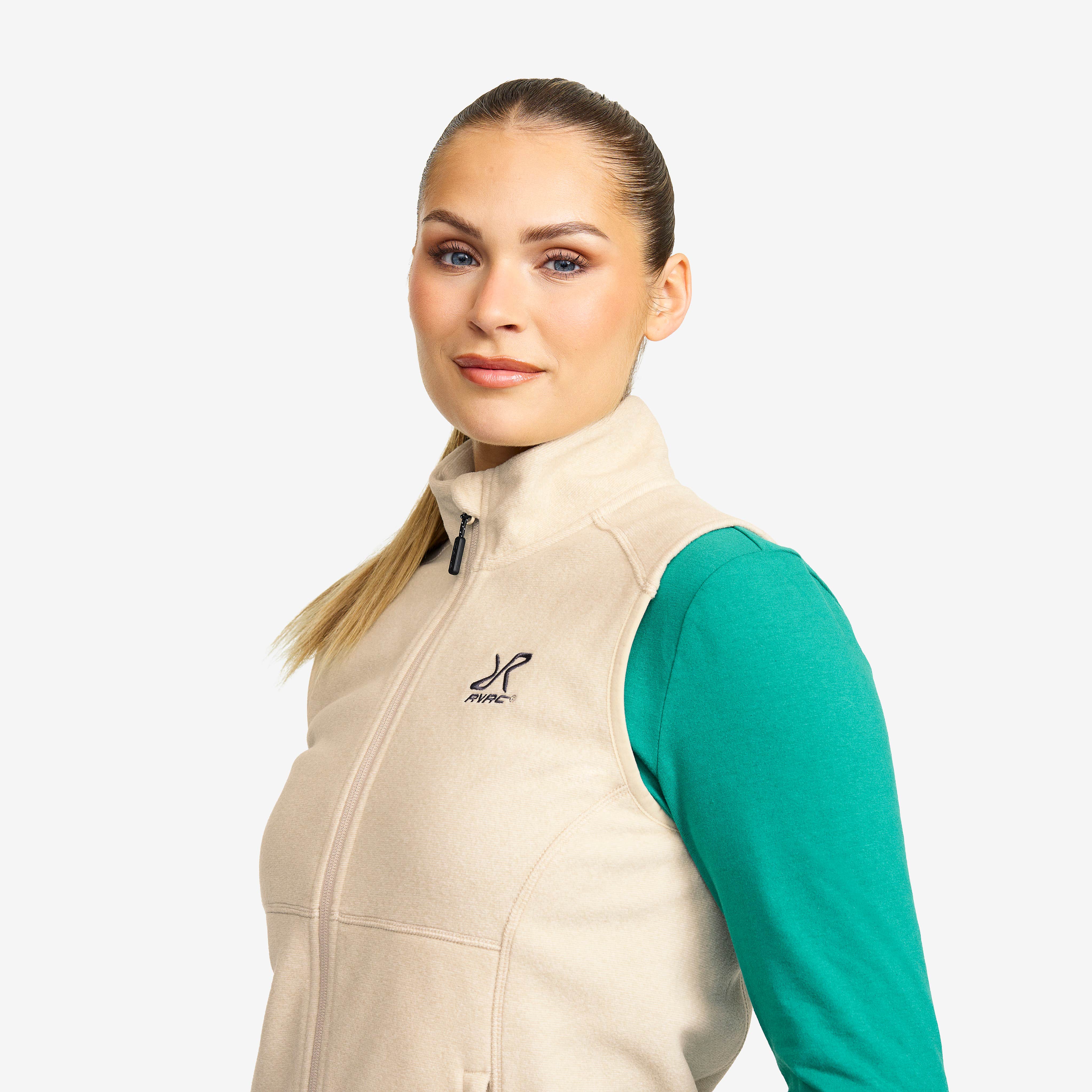 Essential Fleece Vest Dame Peyote