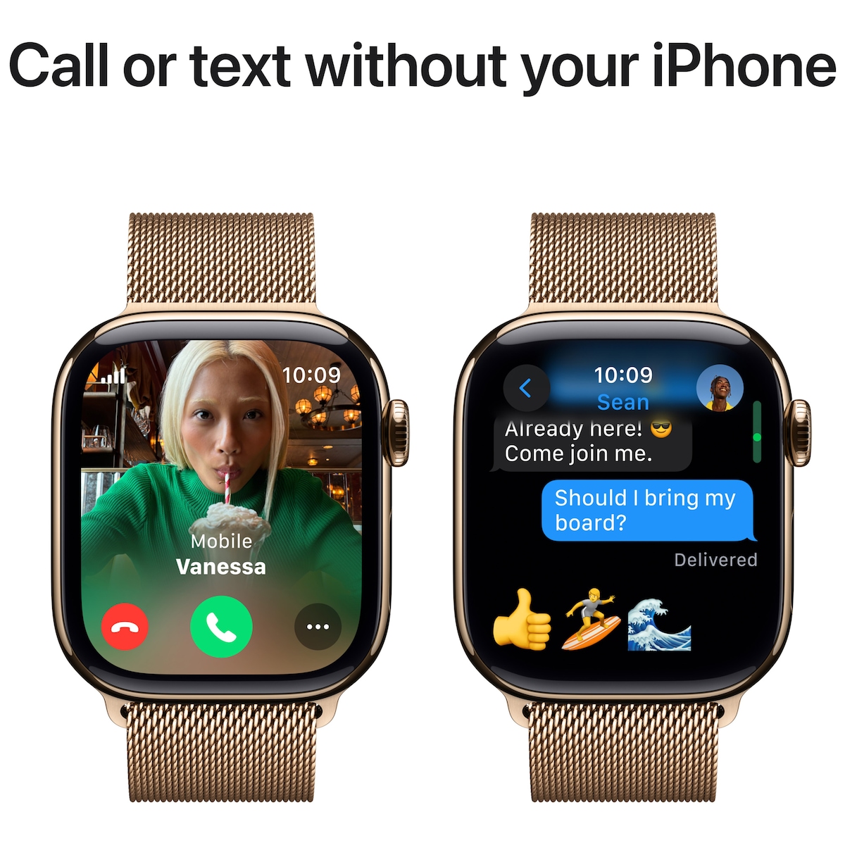 Apple Watch S10 42mm GPS+Cel (Gulltitan/Gull Milanese Loop)