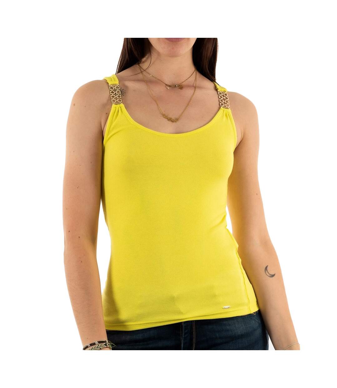 Débardeur Jaune Femme Morgan Dua