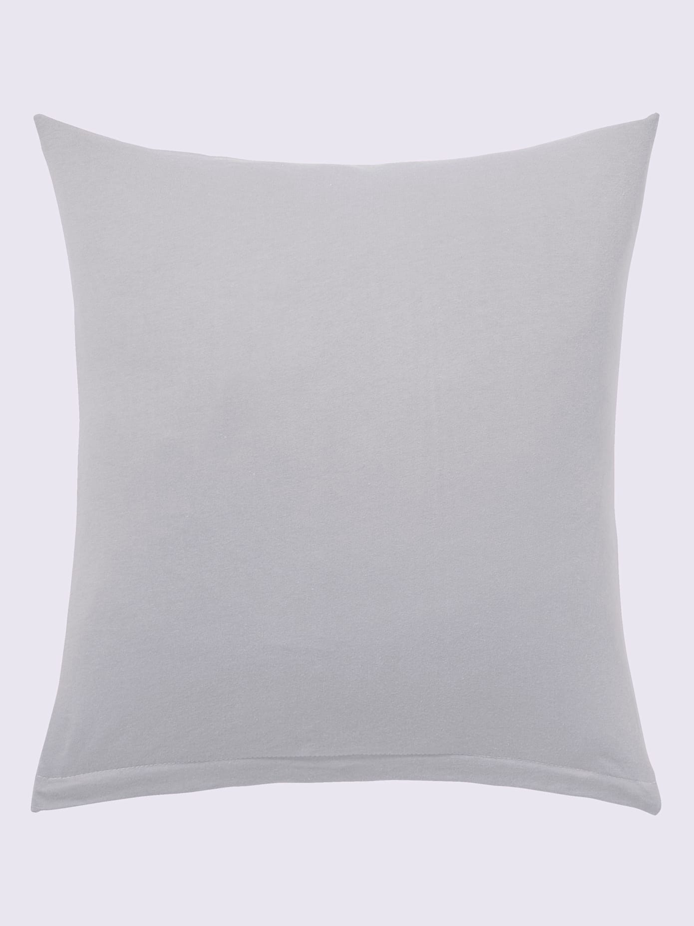 Housses de coussin jersey fin maco à repassage superflu