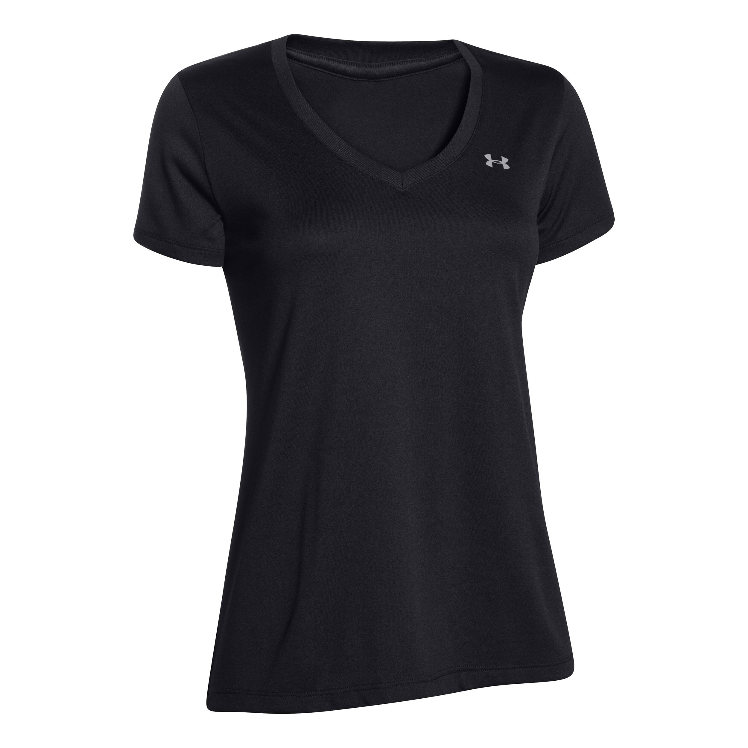 Under Armour Tech Solid T-shirt Femmes - Noir , Argent
