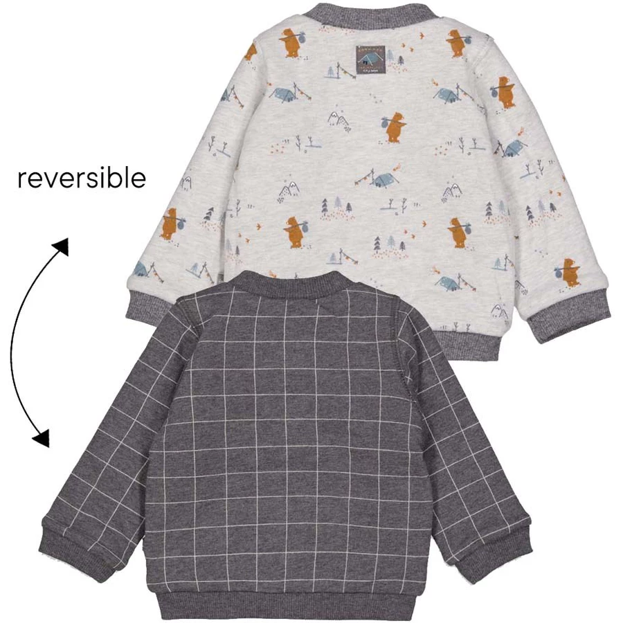 Feetje Wendejacke Griddly Bear Antraciet melange